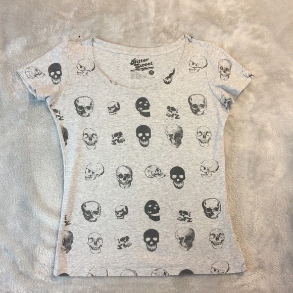 Bitter Sweet Tops - Bitter Sweet  Skull Tee